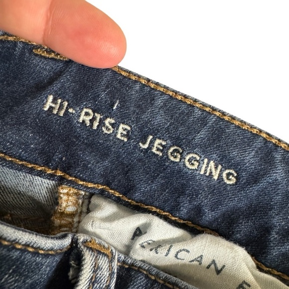 American Eagle 360 Next Level Stretch Hi Rise Jegging distressed jeans women 00S - Picture 6 of 12